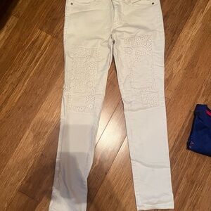 American Eagle Outfitters White Straight Leg Jeans